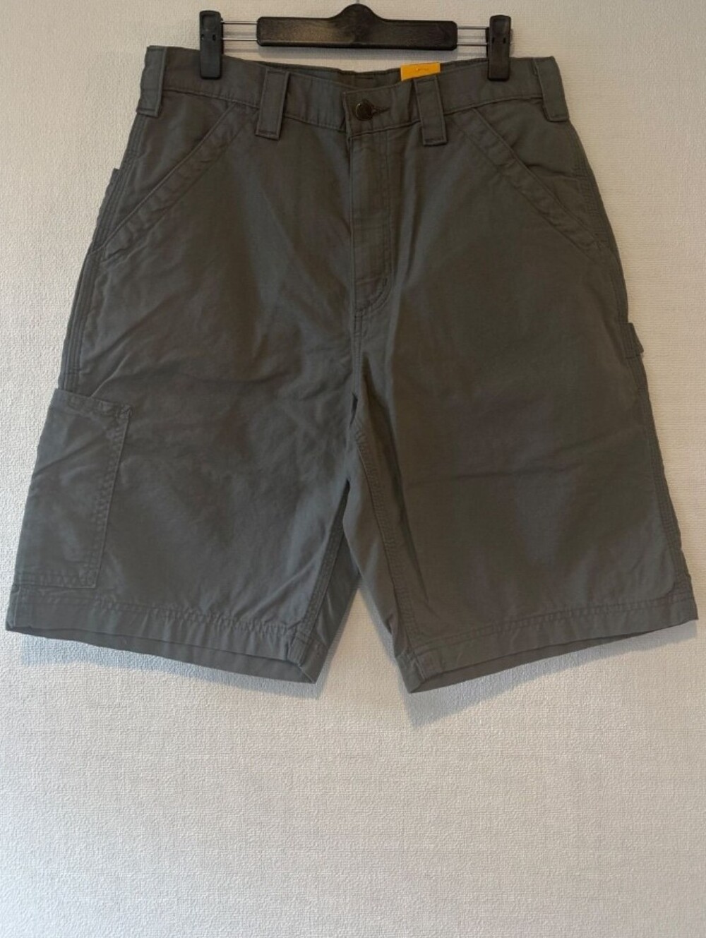 Carhartt Men's 30 Dark Brown Canvas Utility Work Shorts, Loose Fit